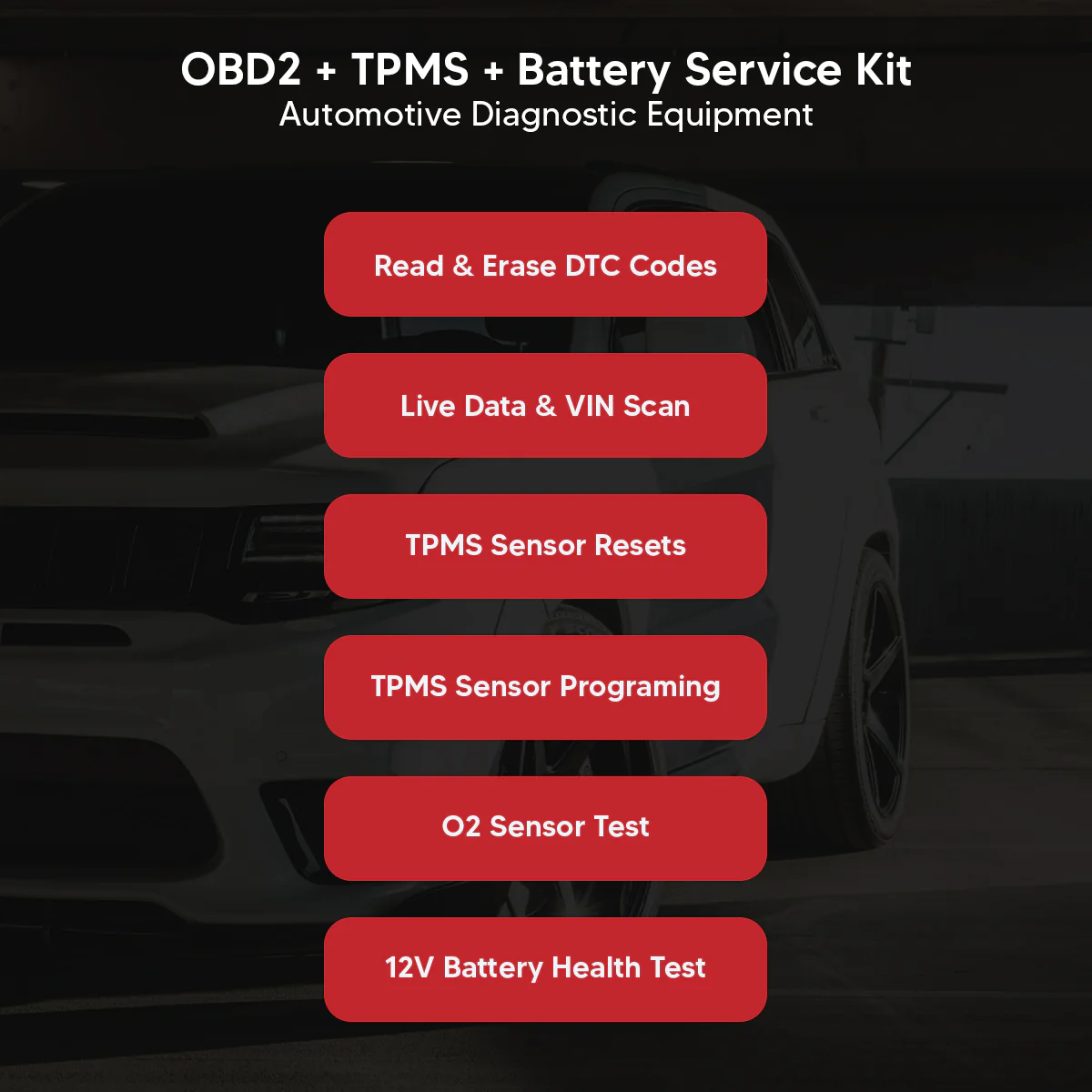 Thinkcar All-In-One Service Kit - OBD2 Scanner TPMS Automotive Diagnostic Equipment Test Tools - Image 3