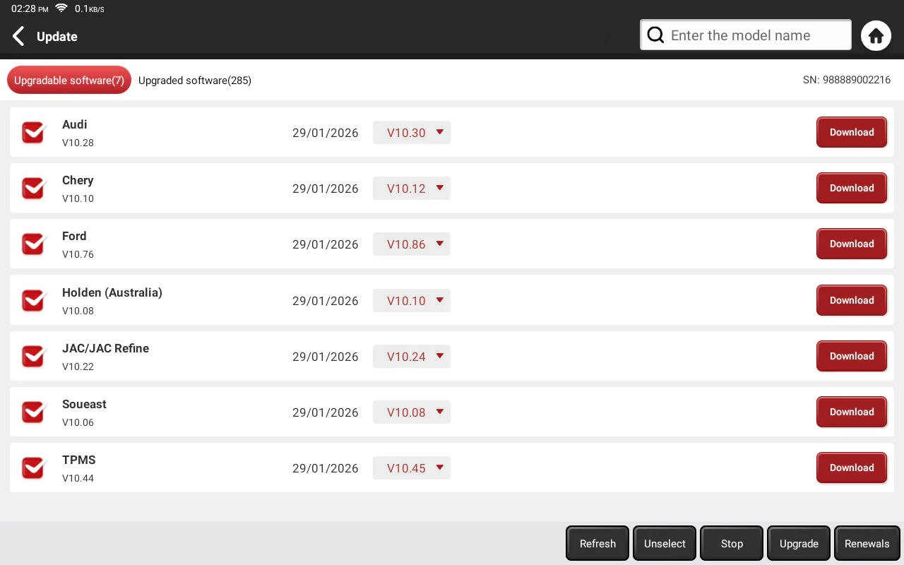 Thinkcar Platinum S10 PRO 10-Inch Professional Diagnostic Tablet - Bi-Directional OBD2 Scanner for Passenger & Heavy Duty Trucks - Image 12