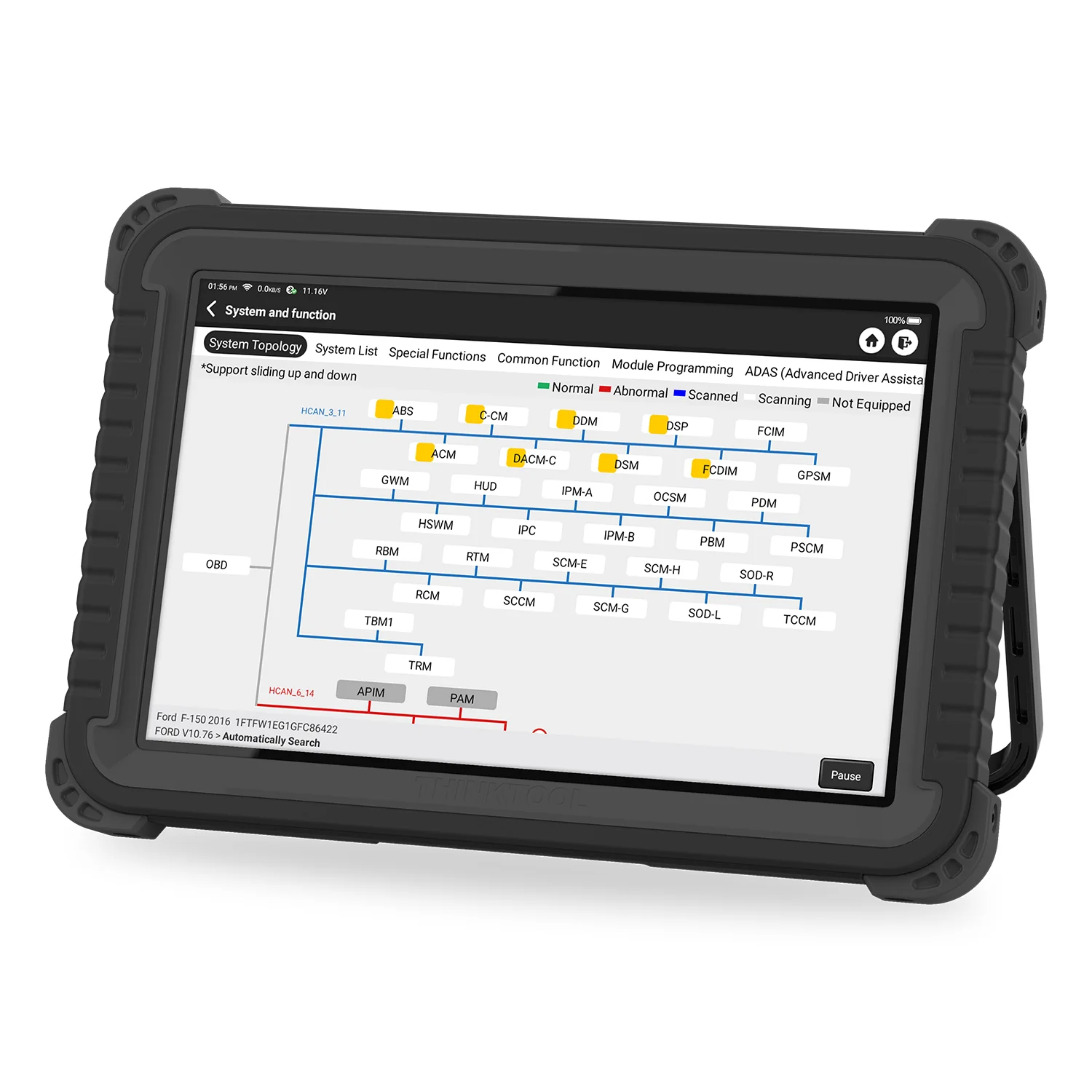 Thinkcar Platinum S10 PRO 10-Inch Professional Diagnostic Tablet - Bi-Directional OBD2 Scanner for Passenger & Heavy Duty Trucks - Image 3