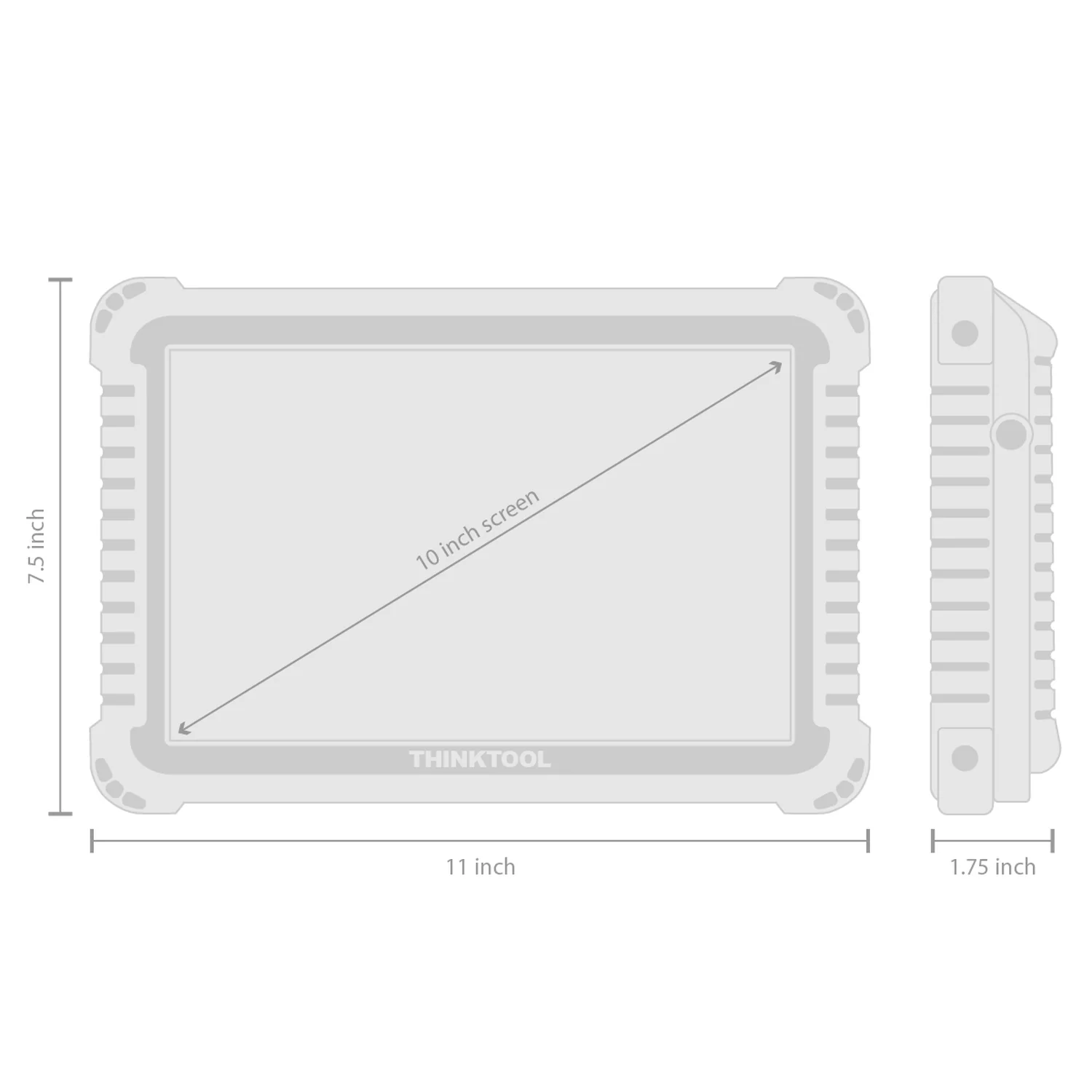 Thinkcar Platinum S10 PRO 10-Inch Professional Diagnostic Tablet - Bi-Directional OBD2 Scanner for Passenger & Heavy Duty Trucks - Image 7