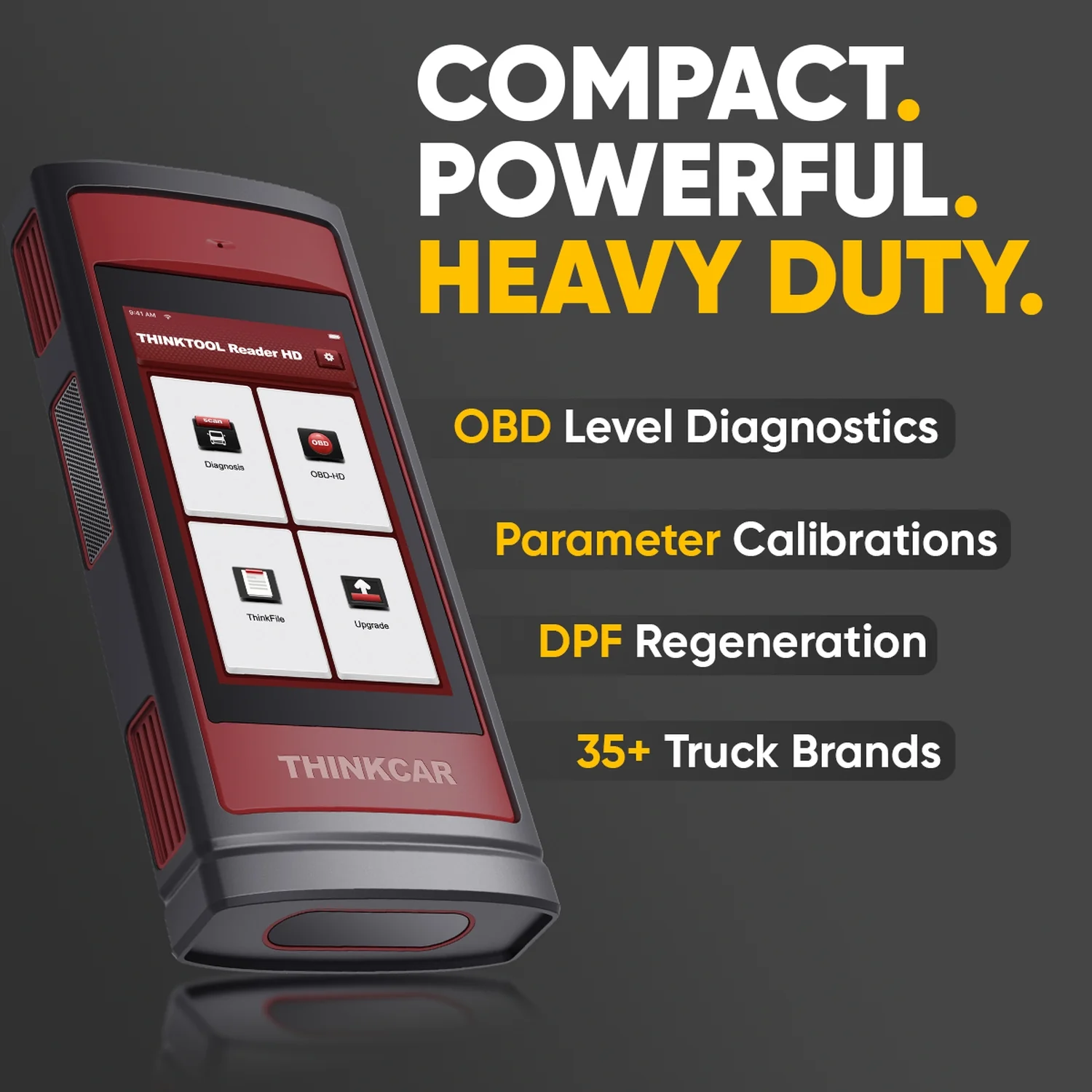 Thinkcar ThinkTool Reader HD - 5" Professional OBD2 Scanner For Heavy Duty Commercial Vehicles Automotive Diagnostic Equipment - Image 4