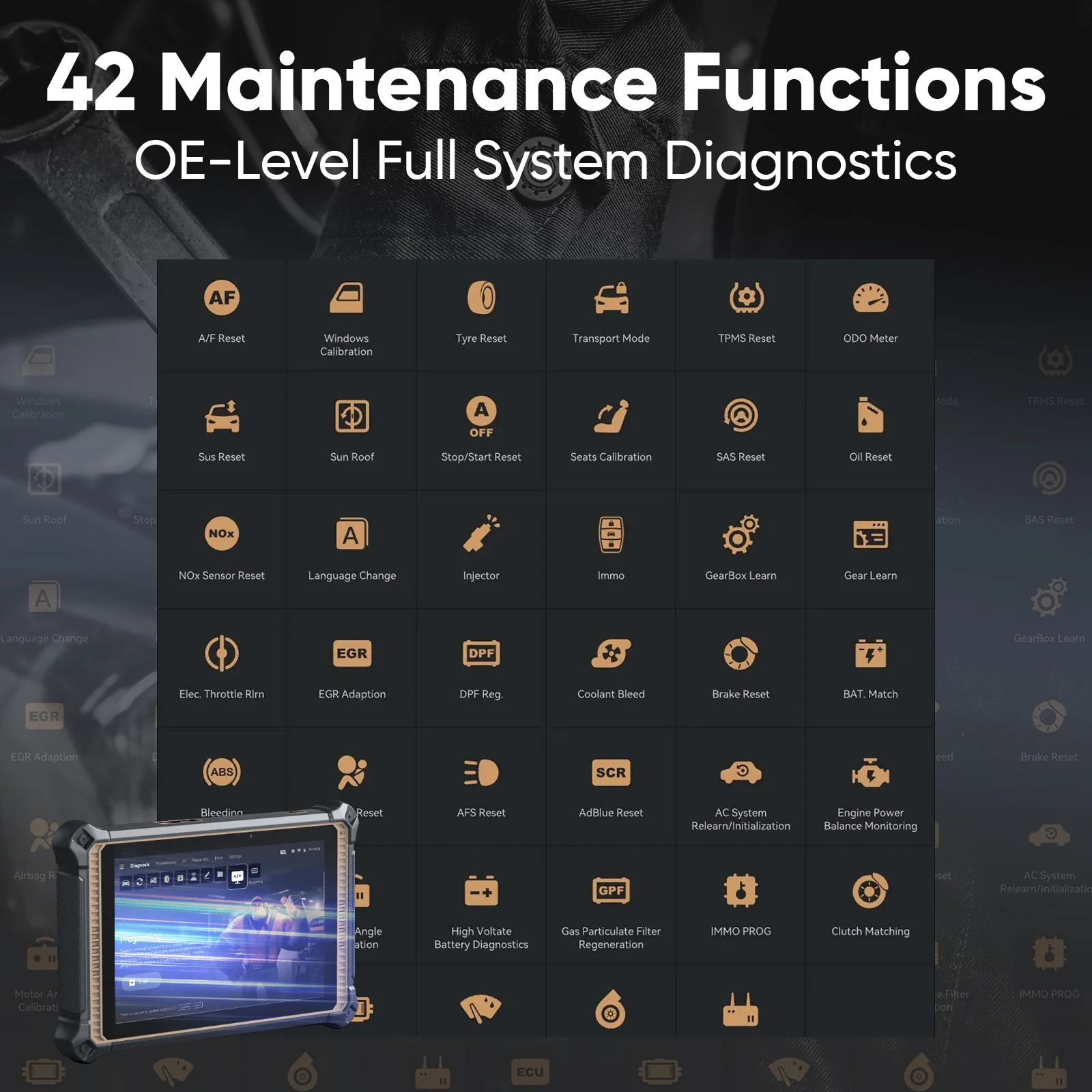 Thinkcar Platinum 391 10-Inch OBD2 Diagnostic Scanner - Full System Scan Tool with Maintenance Reset Functions - Image 3