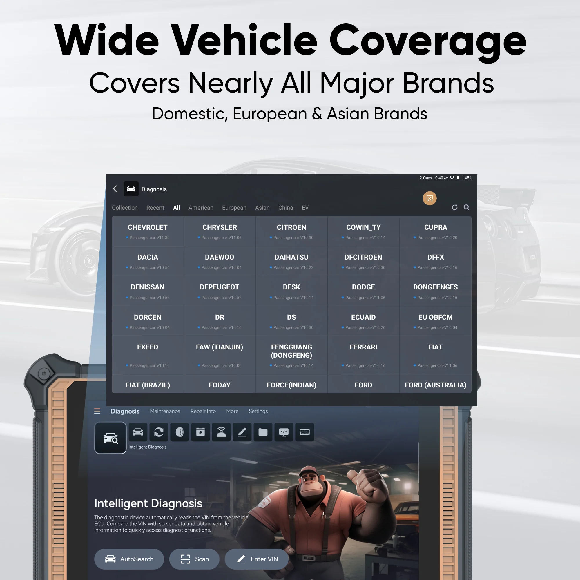 Thinkcar Platinum 391 10-Inch OBD2 Diagnostic Scanner - Full System Scan Tool with Maintenance Reset Functions - Image 5