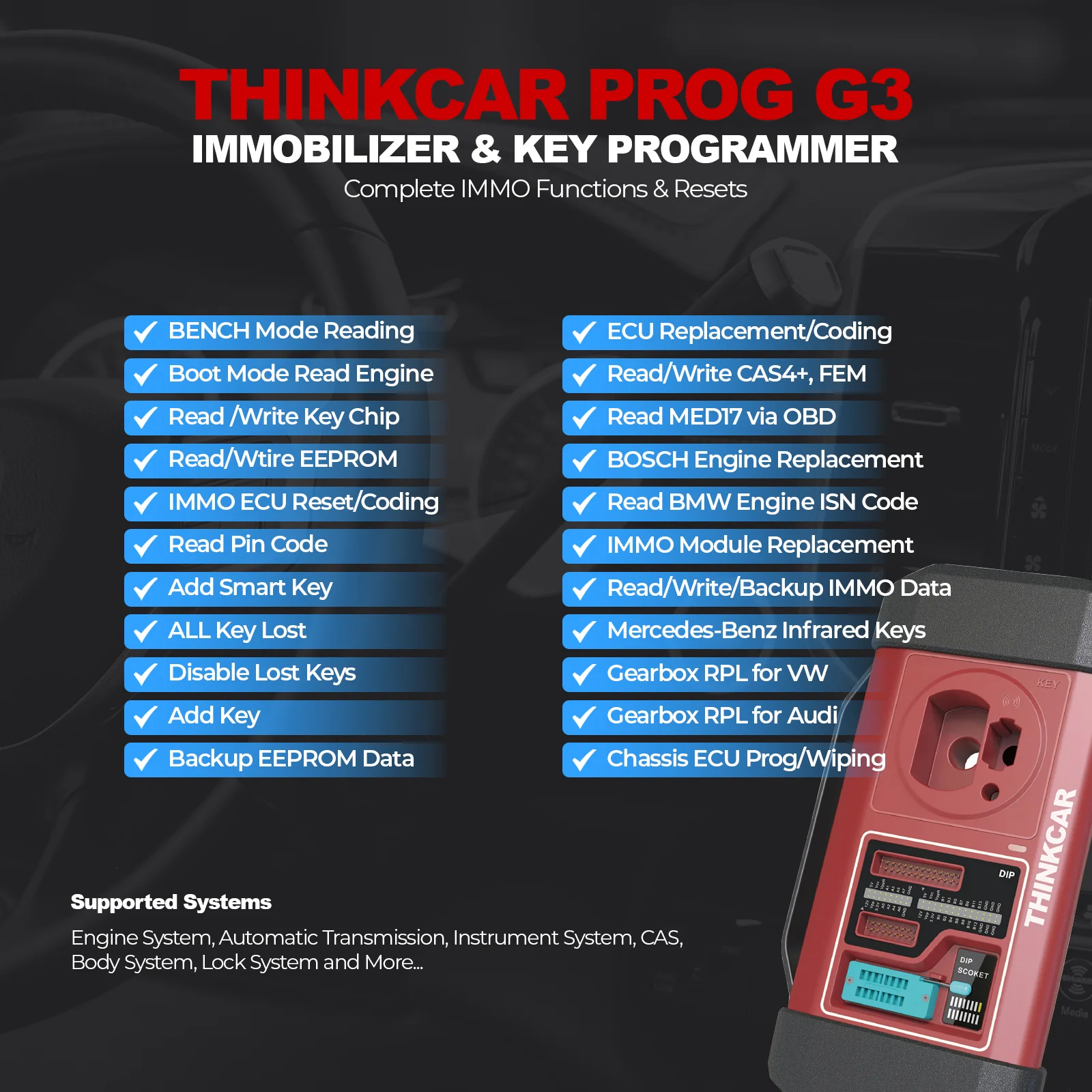 Thinkcar PROG - Professional Immobilizer Key Programmer and Automotive Diagnostic Equipment - Image 5