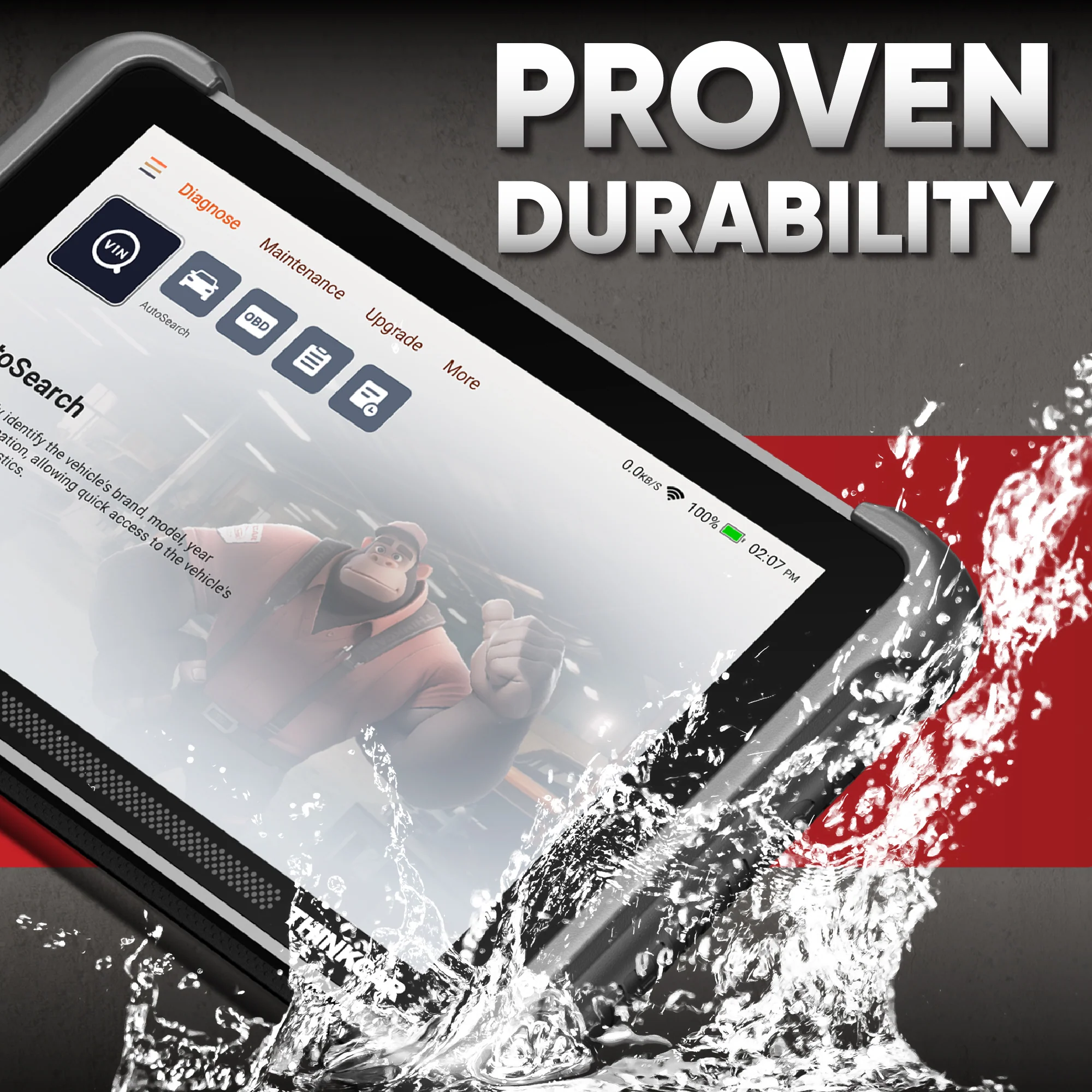 Thinkcar Platinum 191 8-Inch Professional Diagnostic Scanner - Full System OBD2 Scan Tool with Active Test Functions - Image 9