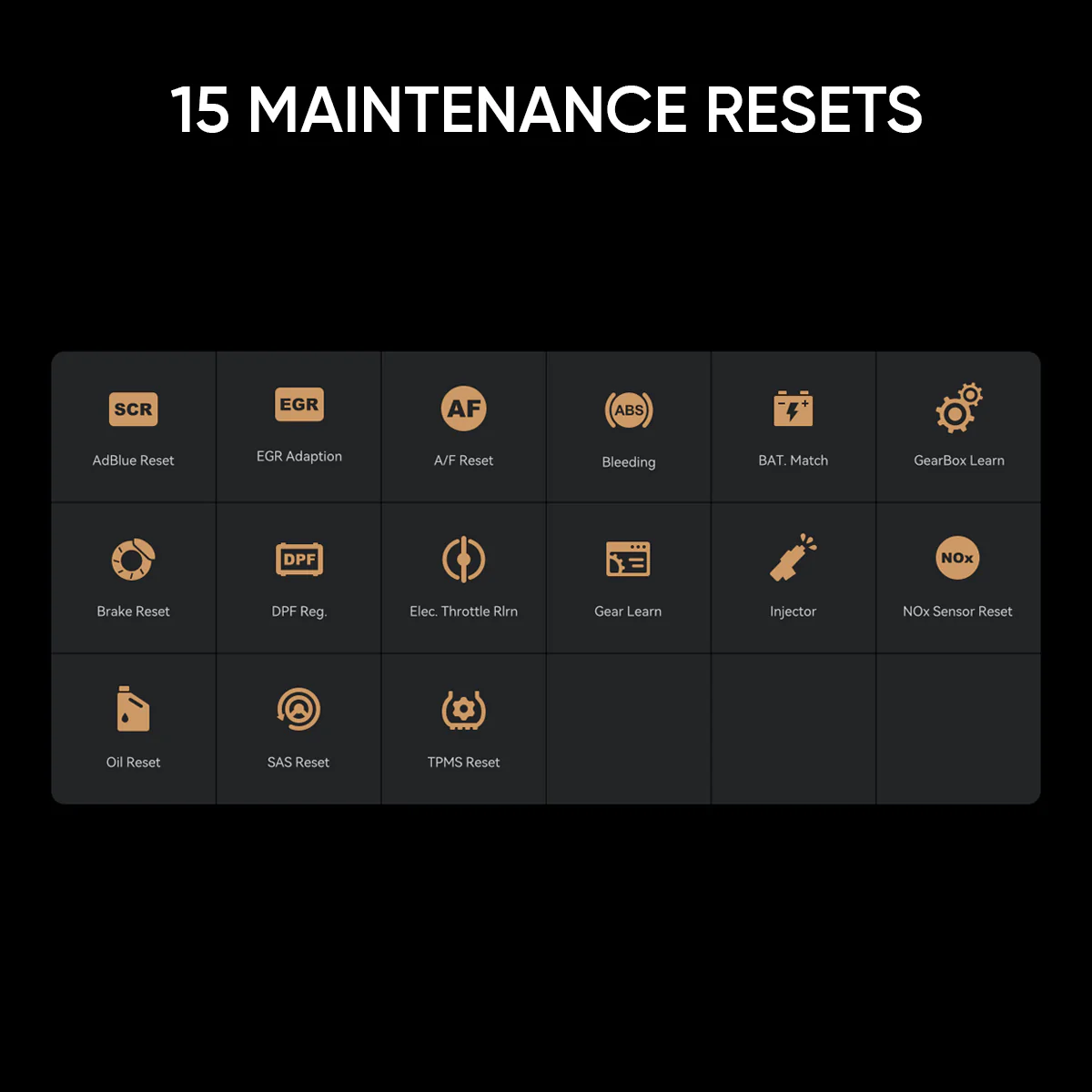 Thinkcar Thinktool READER 8 Full System OBD2 Scanner with CAN FD, 15 Maintenance Resets & Lifetime Free Updates - 6-Inch Touchscreen - Image 4