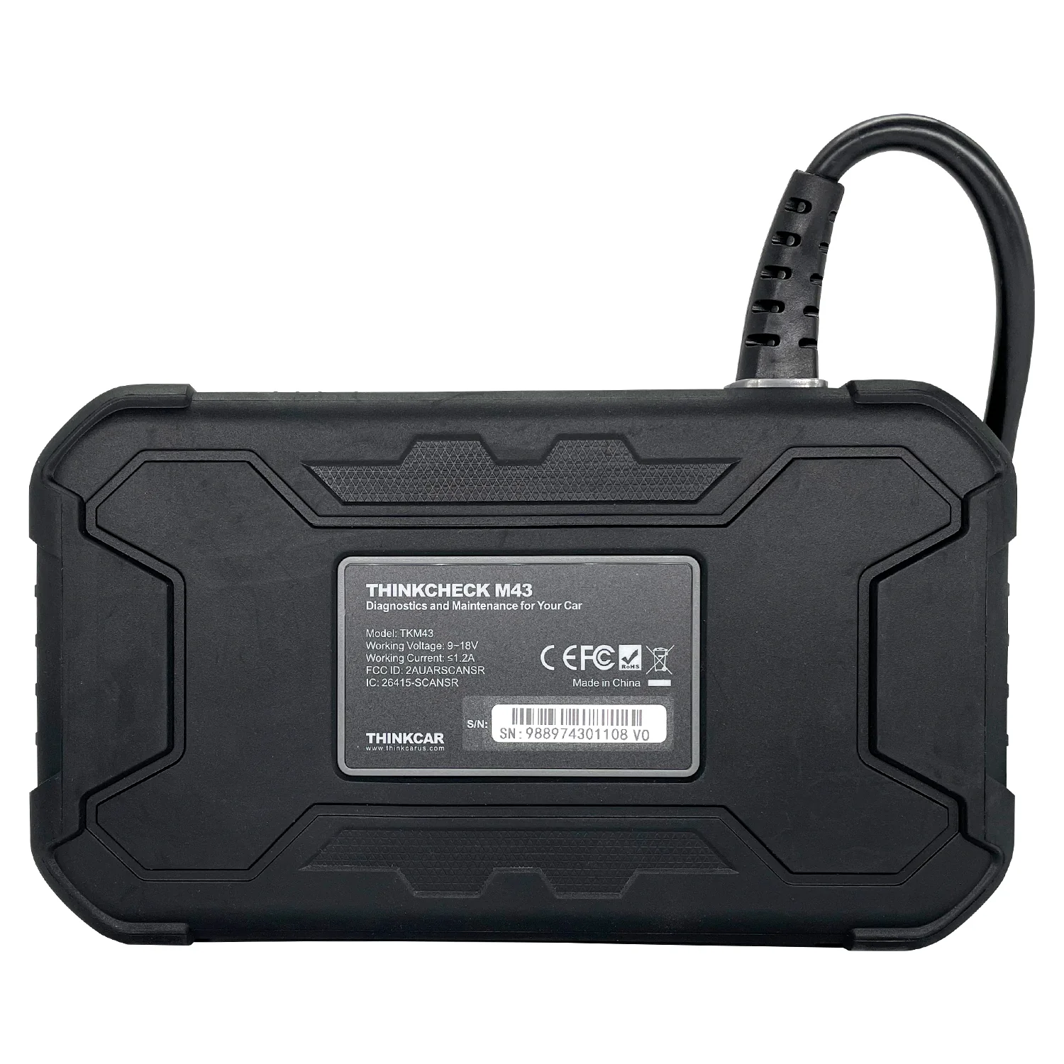 Thinkcar THINKCHECK M43 5-Inch OBD2 Scanner Vehicle Diagnostic Car Code Reader ABS, SRS, ECM, TCM - Image 10