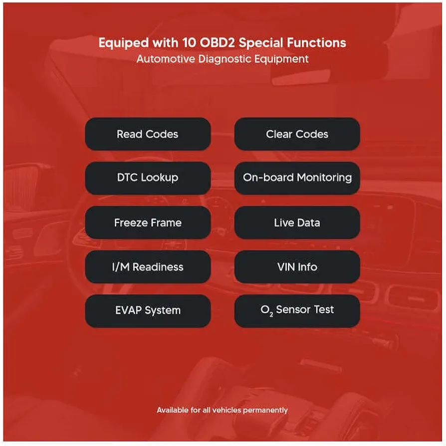 Thinkcar THINKCHECK M43 5-Inch OBD2 Scanner Vehicle Diagnostic Car Code Reader ABS, SRS, ECM, TCM - Image 11