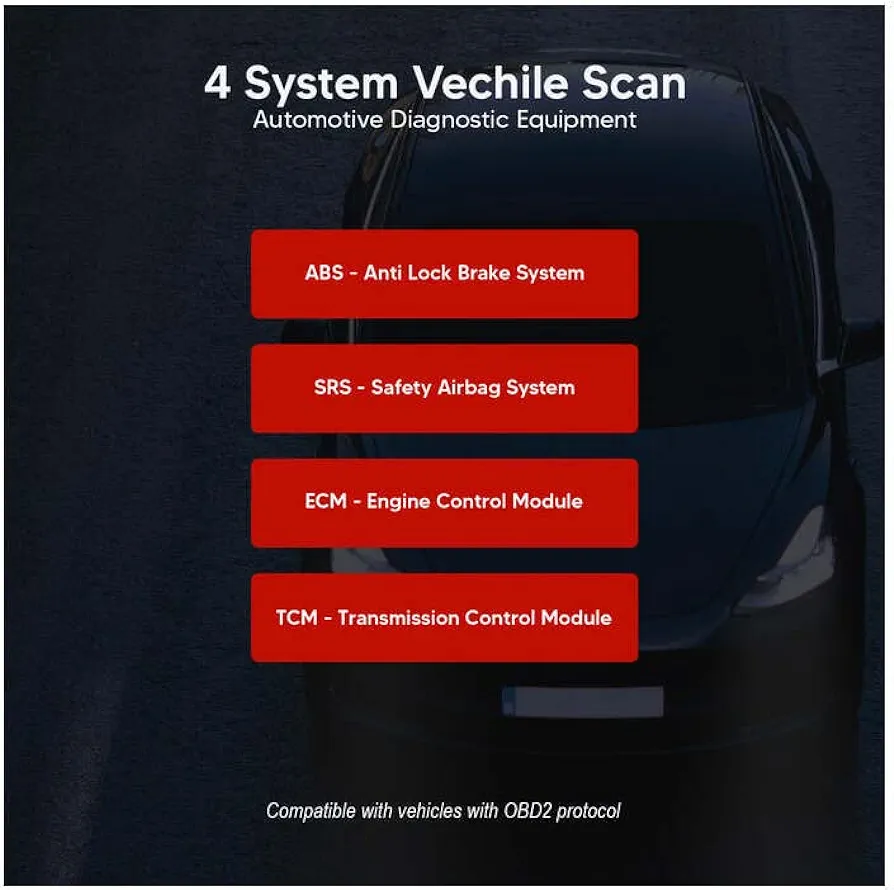 Thinkcar THINKCHECK M43 5-Inch OBD2 Scanner Vehicle Diagnostic Car Code Reader ABS, SRS, ECM, TCM - Image 6