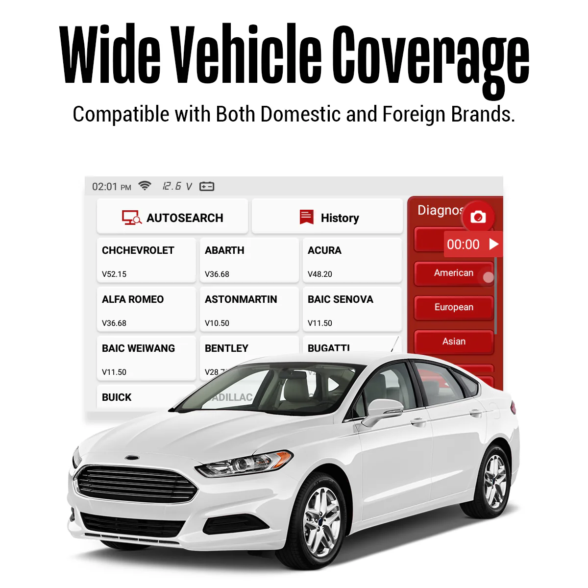 Thinkcar THINKCHECK M70 5-Inch Full System OBD2 Scanner Car Code Reader Tablet Comprehensive Vehicle Diagnostic Scan Tool - Image 7