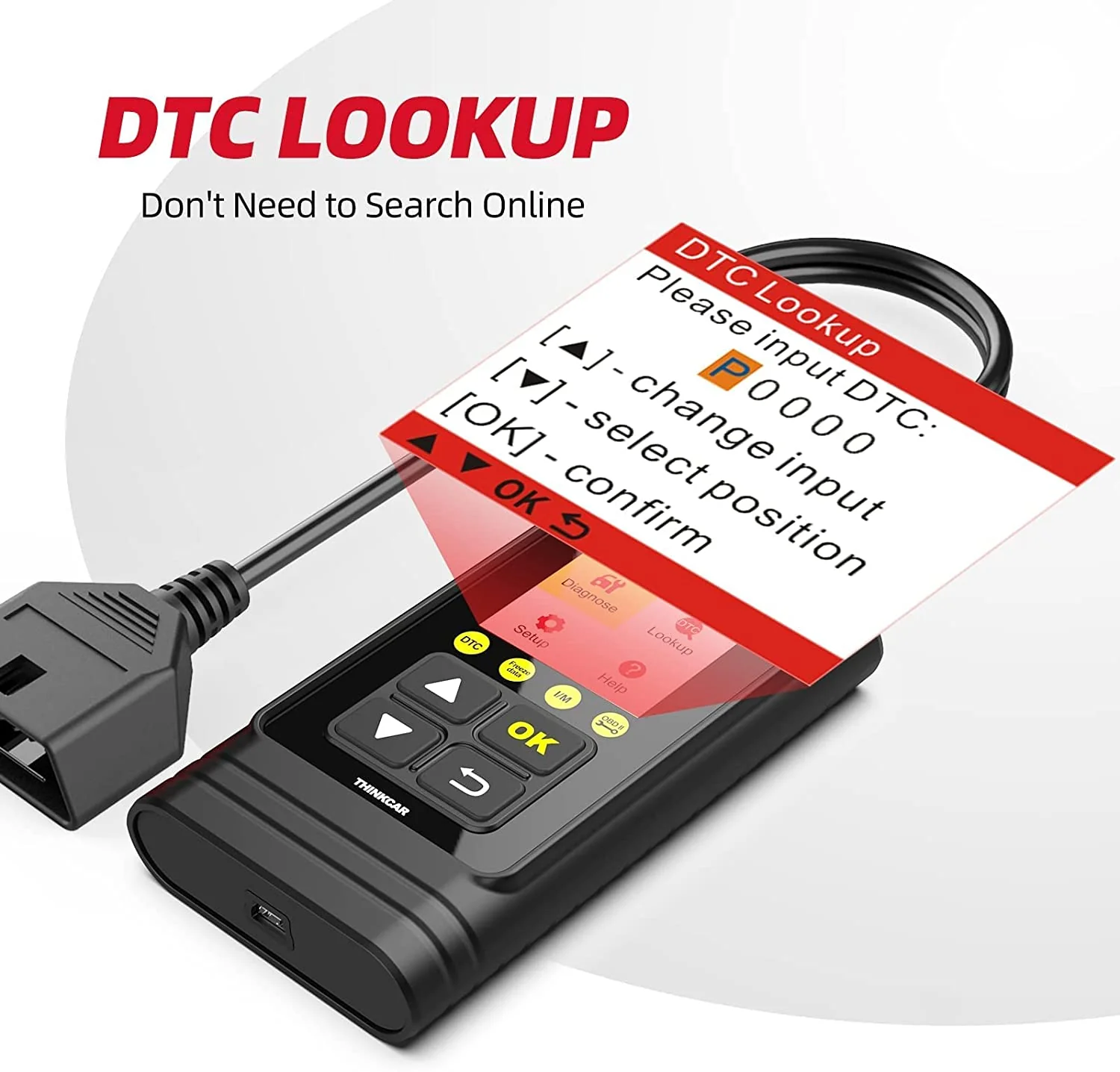 Thinkcar ThinkOBD 100 - OBD2 Scanner Engine Fault Code Reader with Full OBD2 Functions - Image 9