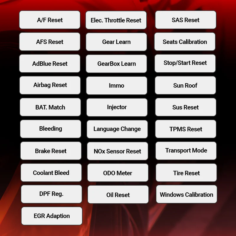 Thinkcar THINKSCAN PLUS S2 5-Inch OBD2 Car Diagnostic Scanner with 3 System Reset Functions Check Engine/ABS/SRS Code Readers Diagnostic Tool - Image 13