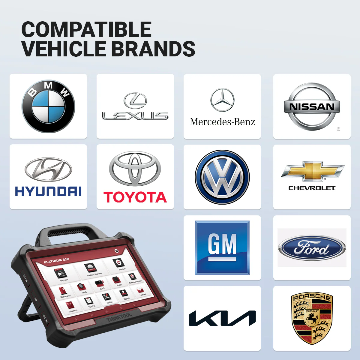 Thinkcar Platinum S20 13.3-Inch Professional Diagnostic Scanner - Advanced Bi-Directional OBD2 Tool with ECU Coding - Image 9