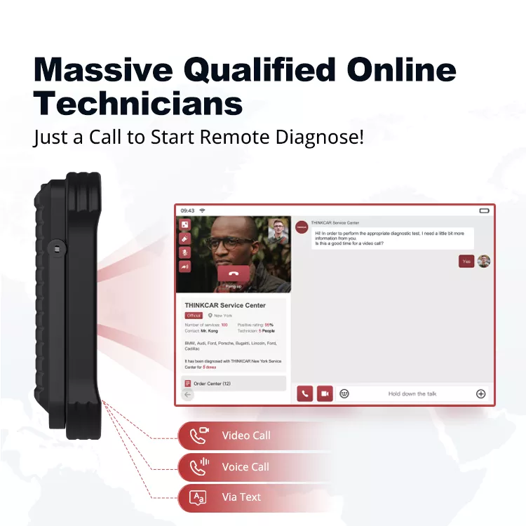 Thinkcar ThinkTool X10 - 10" OBD2 Scanner Car Code Reader Professional Automotive Diagnostic Equipment Tablet Tool with Remote Access Support - Image 8